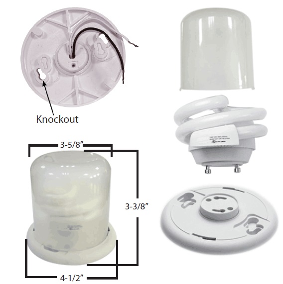 Keyless light deals fixture plastic